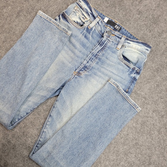 Kut from the Kloth Denim - Kut From The Kloth Jeans Womens 0 Blue Denim High Rise Ankle VTG Straight Preppy